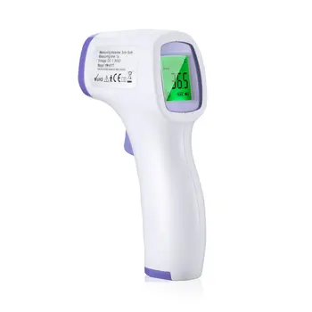 

In Stock Forehead Non-contact Infrared body Thermometer ABS for Adults and Child with LCD Display Digital Laser Temperature Tool