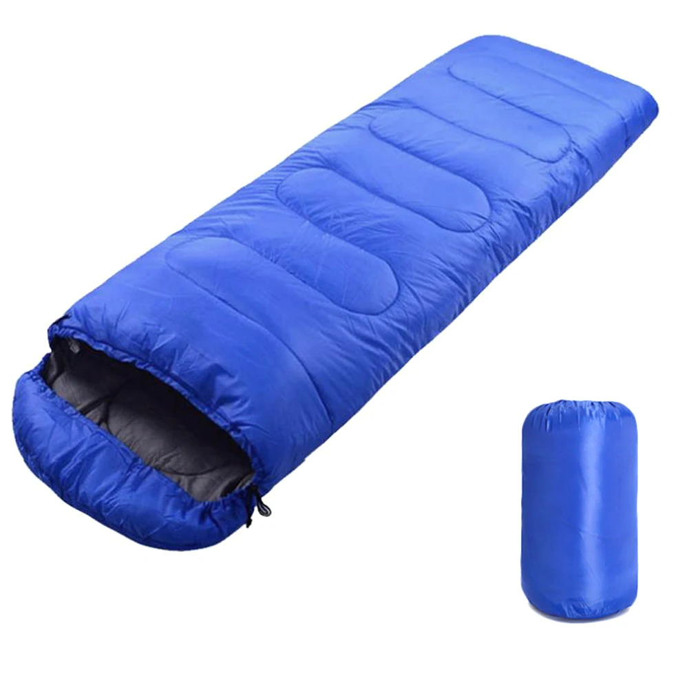 Blue 950g Конверт спальный мешок мягкий теплый толстый спальный мешок для кемпинга туризма ED - Цвет: Blue 950g