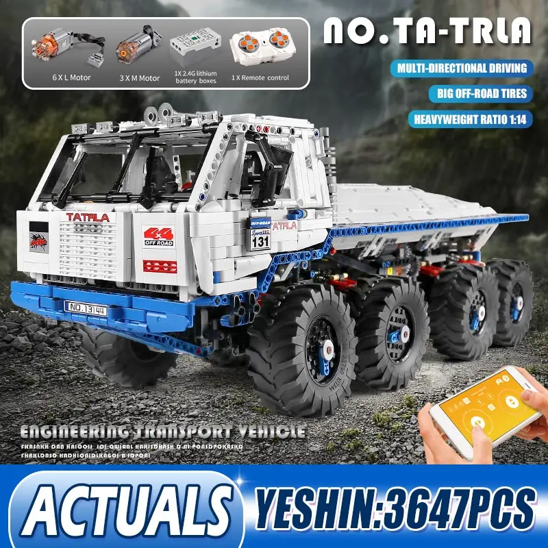 Пресс форма King Technic Series приложение для дистанционного управления Татра T813 8x8