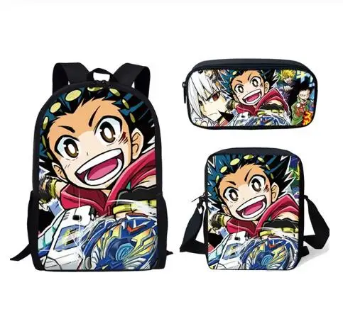 Модные школьные сумки аниме Beyblade Burst Evolution школьные рюкзаки для подростков девочек мальчиков рюкзаки для ноутбуков - Цвет: as picture
