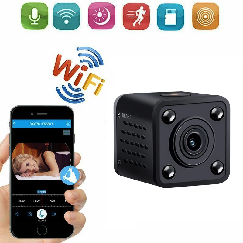 Мини WiFi камера HD 1080P видео аудио рекордер с ИК ночного видения обнаружения