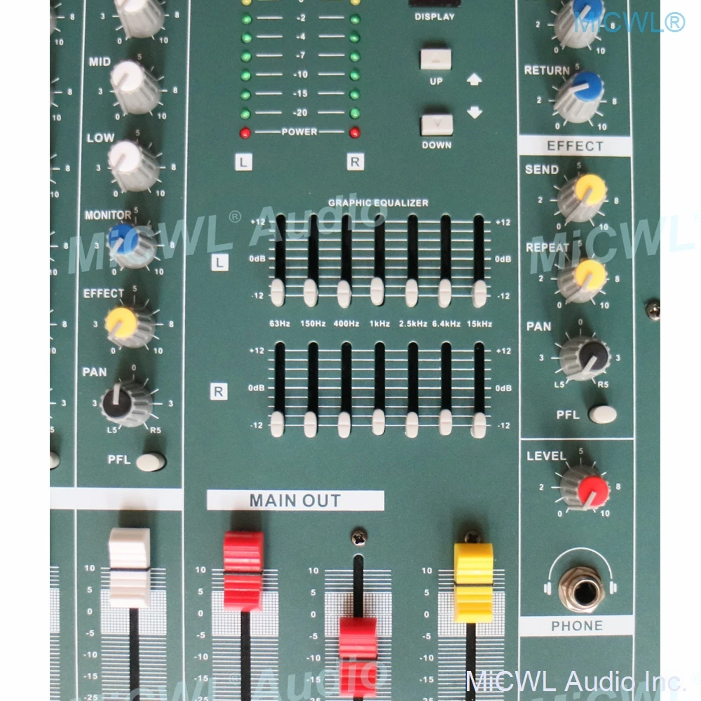 MiCWL 16 канальный аудио микшер запись микшерная консоль USB DSP Эффект