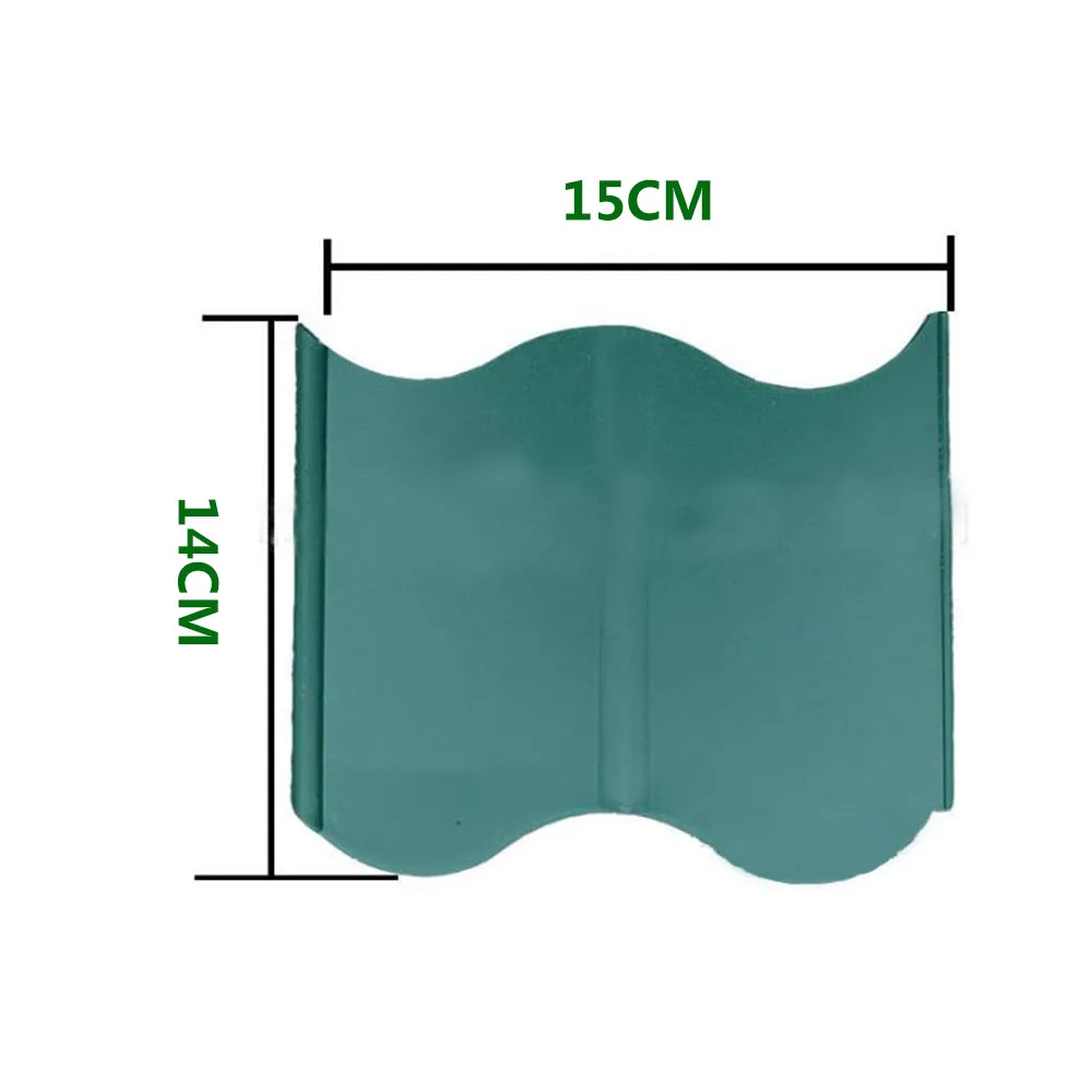 20pcs/lot 5.9*5.5 Garden Fence Plastic Lawn Edging Plant Border Decorations Flower Bed Border