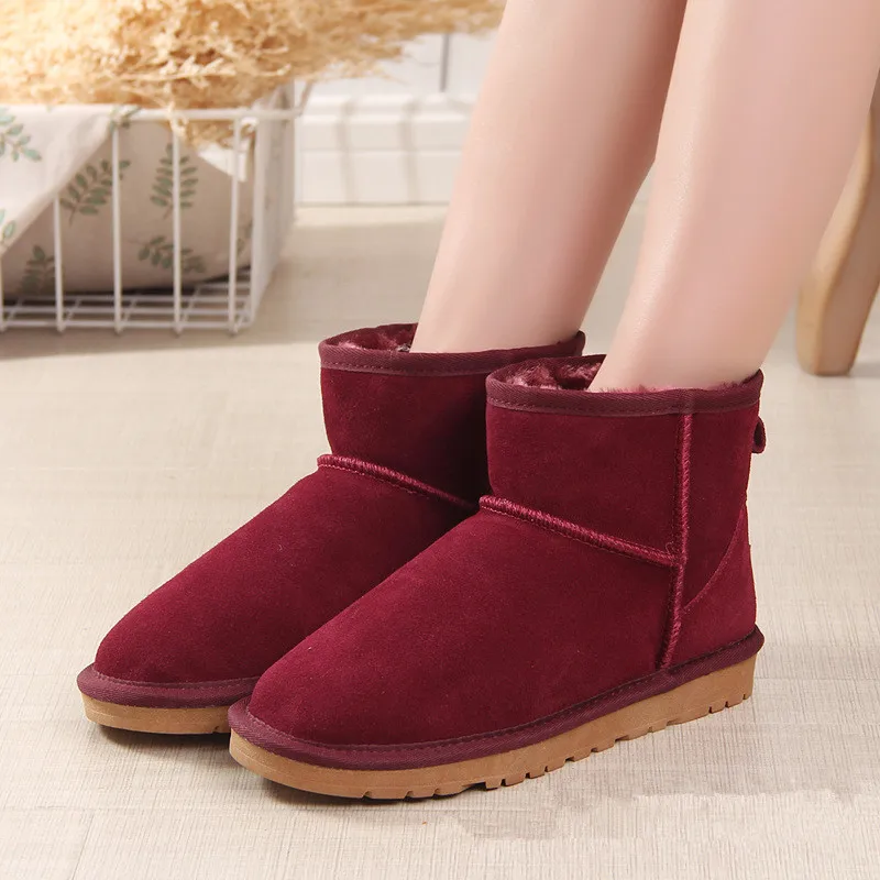 Big Size 35-45 Australia Original Brand Women Snow Boots Warm Short Boys Men Boots Winter Shoes Men Ankle Boots Waterproof Kids