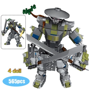

565Pcs Building Blocks Compatible Lepinblock Ninjagoed Oni Titan Warrior Robots Bricks Model Kits Figures Toys for Children