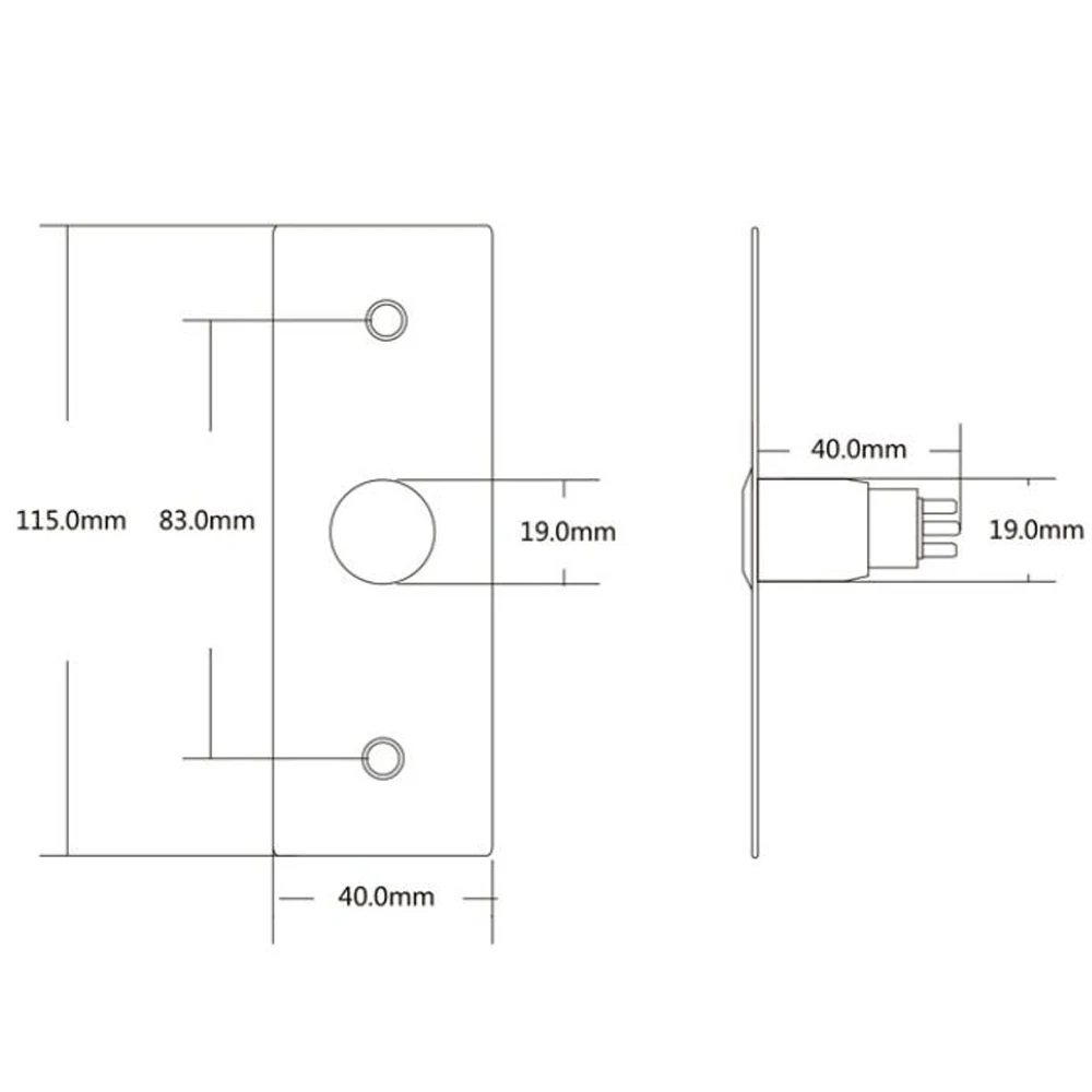 Access Control Exit Button Push Switch Door Release Buttons Open Electronic Gate