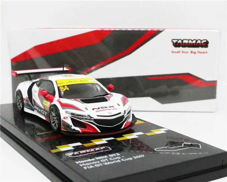 Tarmac работает 1: 64 Honda NSX GT3 Macau GT Cup FIA GT World Cup литой модельный автомобиль