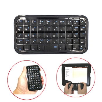 

MIni Handheld Wireless Keyboard Portable Bluetooth Keyboard English Key Caps Rechargeable teclado mecanico for Ipad Smart Phone