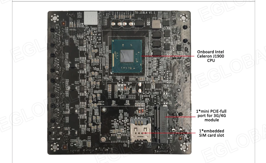 EGLOBAL M3 четырехъядерный процессор J1900 Мини ПК intel Сетевая карта 4* LAN порт мини компьютер для маршрутизатора