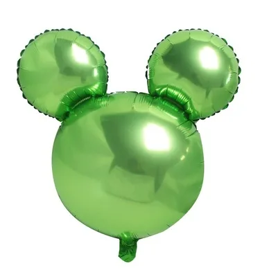 light green 5/10 шт мини-платье с рисунком в виде Головы Микки Мауса, Алюминий Фольга воздушный шар с Минни-Маус игрушки 30x45 см с изображением воздушных шариков, ребенок День рождения украшения - Цвет: light green