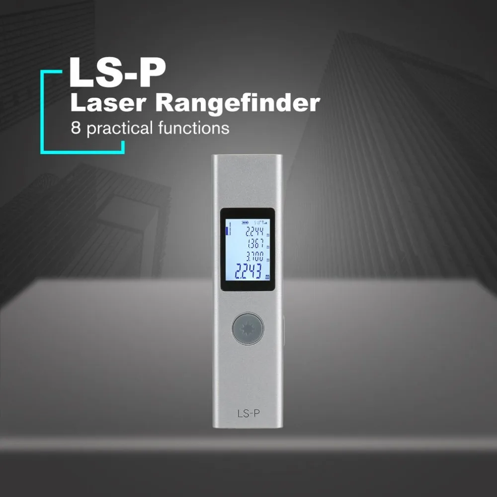 LS-P ручной лазерный дальномер измеритель расстояния электронный лазер измерительный прибор расстояние usb зарядка цифровой дальномер