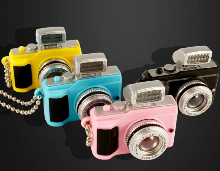 New Keychains Creative Camera Led With Sound LED Flashlight Funny Toy Candy color | Украшения и аксессуары