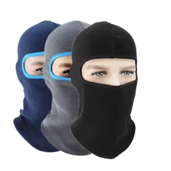 Fashion Polar Fleece Winter Hat Sports Windproof 1 Hole Ski Mask Thicken Riding Cycling Balaclava Ski Mask