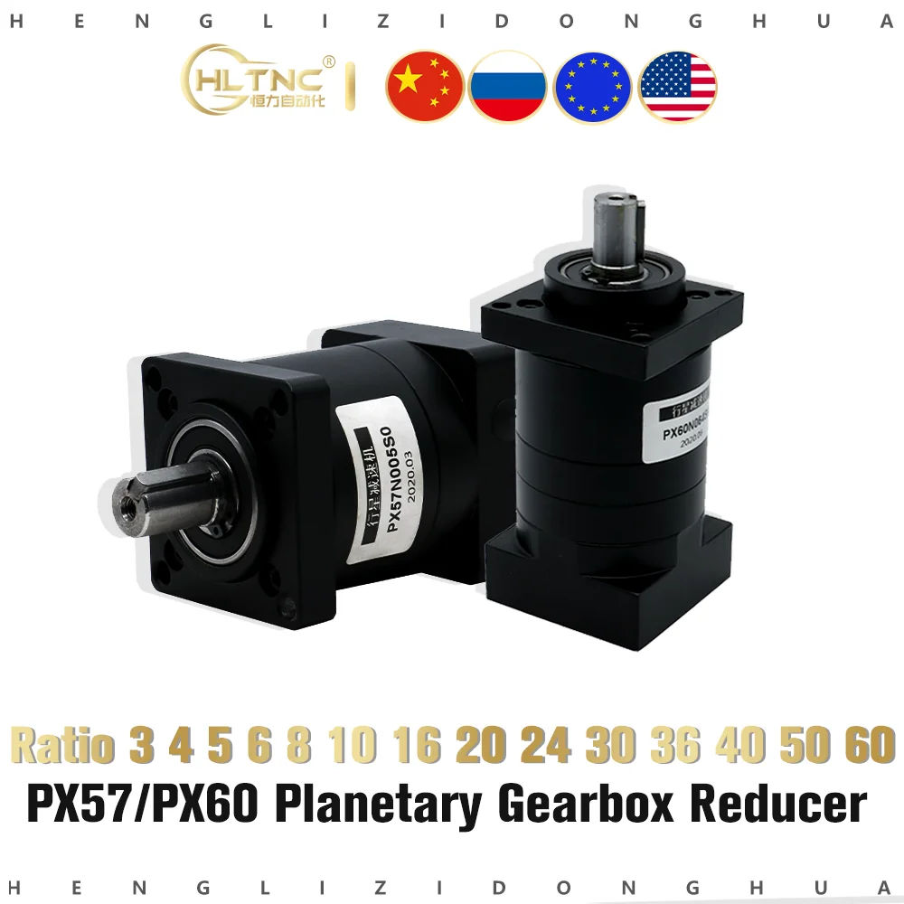 Planetary Gear Reducer 5 10 20 30 50:1 Nema23 257oz-in Stepper Motor Drive Kit 