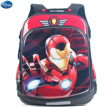 

Marvel Disney Backpack Captain America Iron Man School Bag Spiderman 5-10 years Old Children's Cartoon Handbag For Boys Backpack