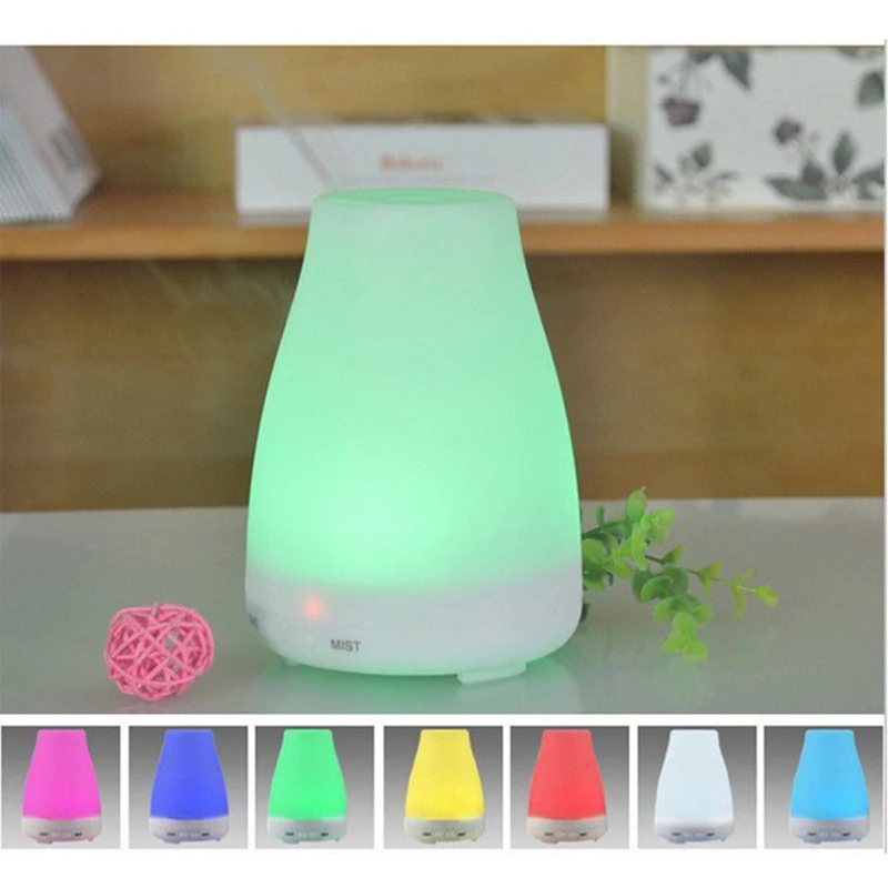 100Ml Elektrische Aroma Diffusor Luft Luftbefeuchter Ätherisches Öl Diffusor Aroma Lampe Aromatherapie Nebel Maker mit Fernbedienung EU Pl