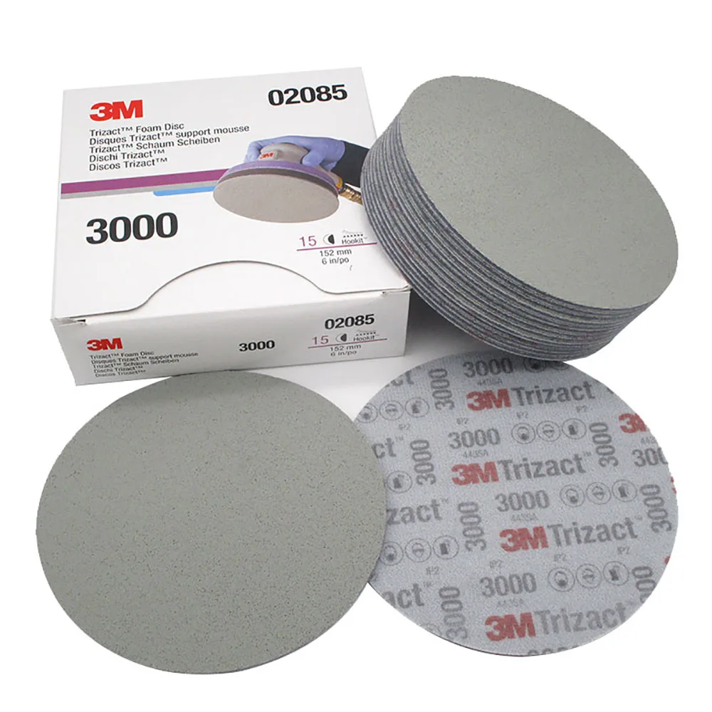 3m Trizact 085 Pyramid Back Velvet Disc Papier Scierny 3000 5000 Grit 6 Cal 152mm Precyzyjne Szlifowanie Farby Polerowanie Powierzchni Abrasive Tools Aliexpress