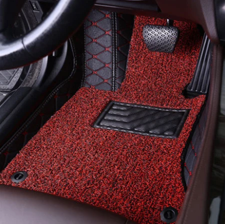as picture Индивидуальный автомобильный коврик 2 слоя для Nissan D22 GT-R fuga Quest GENISS Qashqai Note Murano March Teana Tiida Almera X-trai mats - Название цвета: as picture