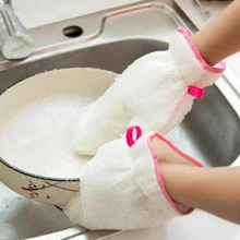 Безмасляные универсальные кухонные перчатки плюс бархатные зимние теплые перчатки для мытья посуды HG99