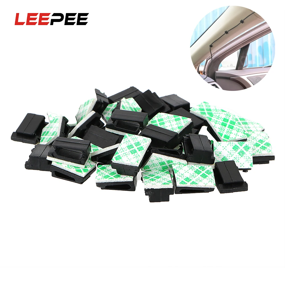 LEEPEE 40 шт./компл. фиксирующие зажимы для автомобильного шнура передачи данных и