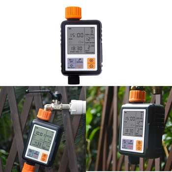 

Valve Electronic Automatic Watering Two Outlet Four Dials Water Timer Garden Irrigation Controller For Garden, Yard