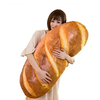 

3D Bread Shape Plush Pillow Cushion Gift Soft Stuffed Backrest Toys Birthday Funny Simulated Snack for Children Home Decor Girl