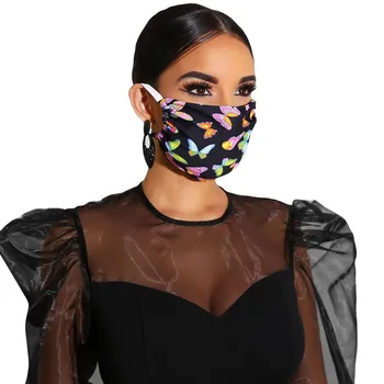 

Fashion Print Face Masks Washable Breathable Windproof Mouth-muffle Mouth Face Cover Dust Proof Ultraviolet Mouth Face Cover