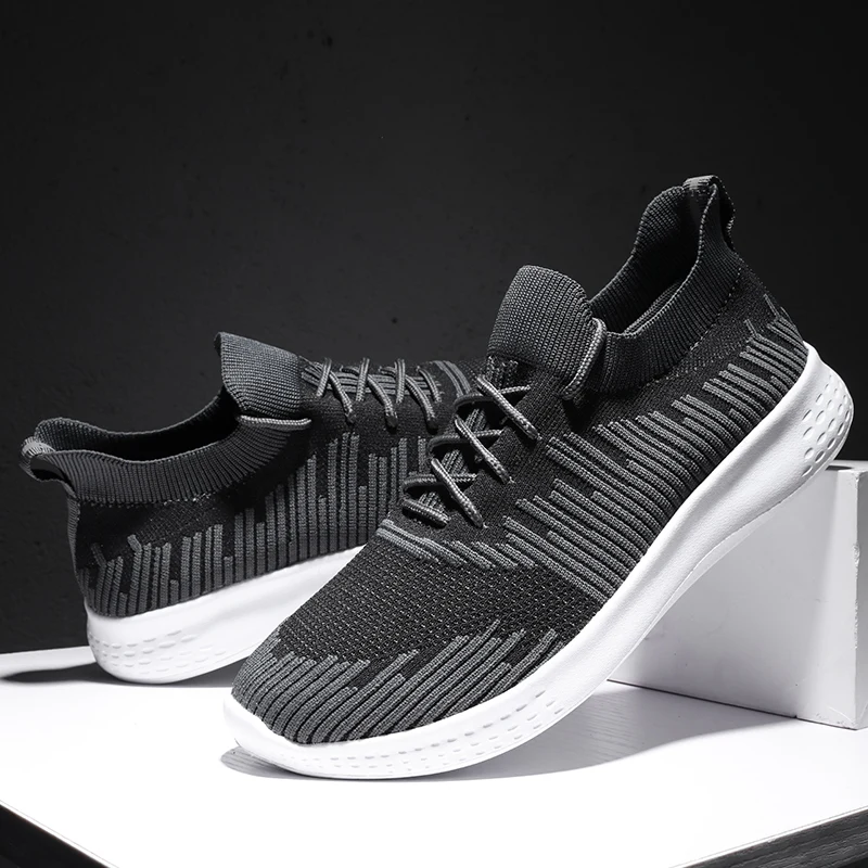 Mangobox New Running Shoes For Men Summer Man Athletic Shoes Breathable Sport Sock Shoes Mens Cheap Men Shoe Light Men Trainers