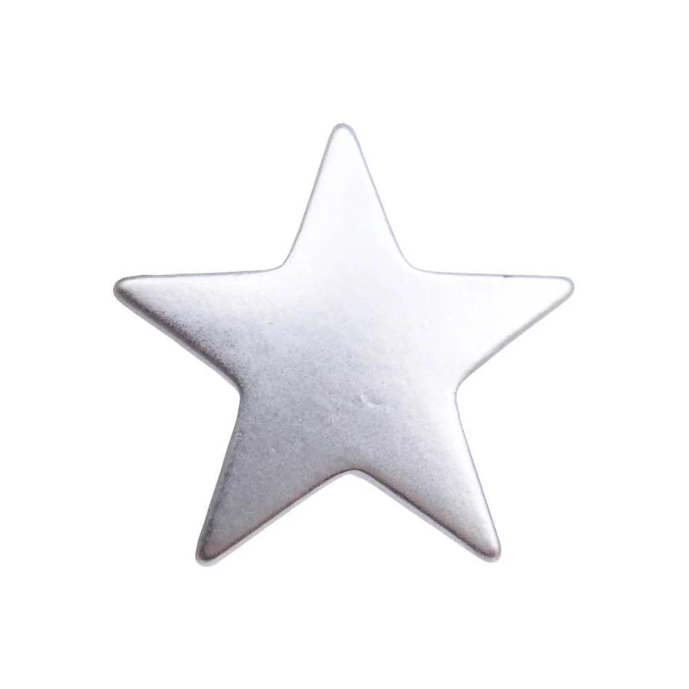 5 шт. пуговицы в форме звезды для блузки серебристого золотого цвета