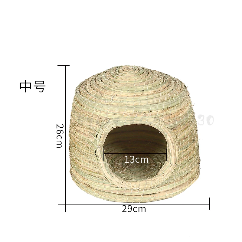 Grass-made rabbit nest Dutch pig rat cat castle grass house squirrel jar guinea pig rat rat hamster pigeon