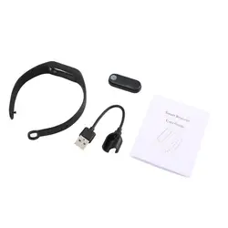 Горячая 0,42 дюймов OLED дисплей Smartband Bluetooth монитор сердечного ритма дисплей времени монитор сна забота о здоровье для IOS наборы туалетных