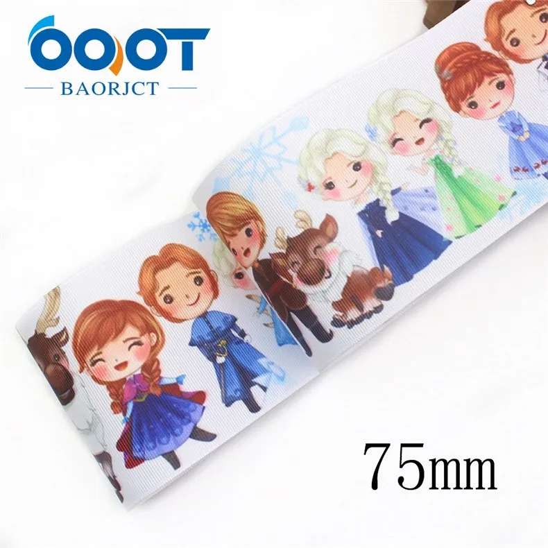 I-19921-2268 OOOT BAORJCT I-19921-2264, 75 мм 10 ярдов рождественские Мультяшные корсажные ленты, лук крышка аксессуары и украшения, DIY ручной работы - Цвет: I-19921-2268