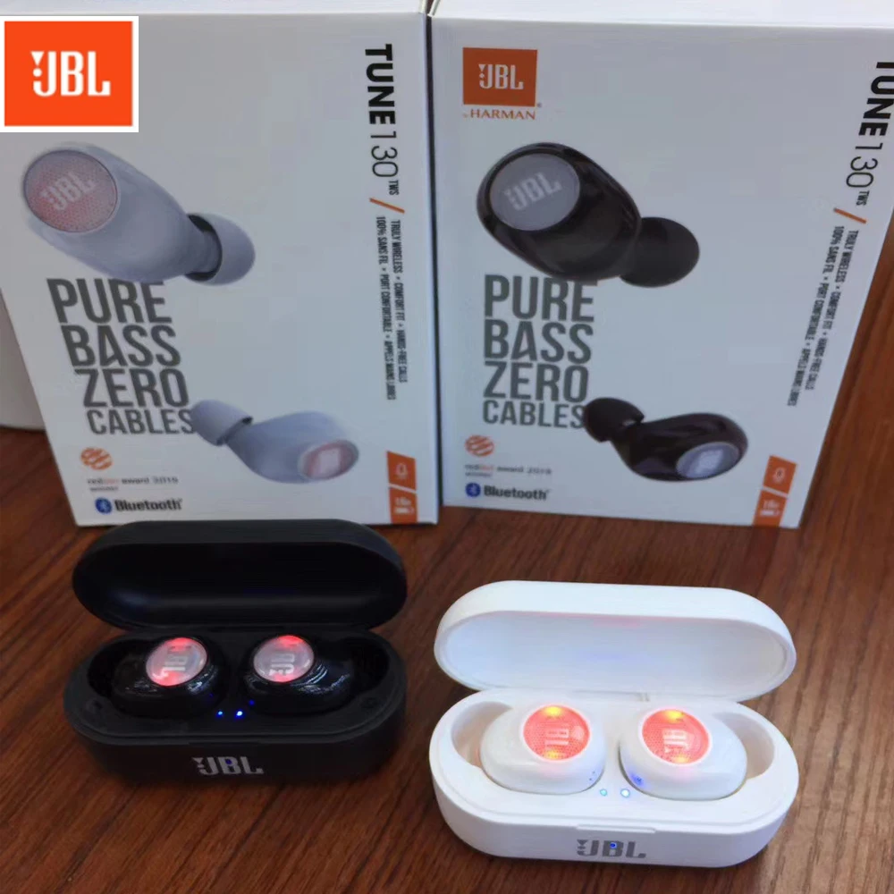 JBL TUNE 130 TWS True Wireless Bluetooth auricolari T220TWS auricolari  Stereo Bass Sound cuffie con cancellazione|Bluetooth Earphones \u0026  Headphones| - AliExpress