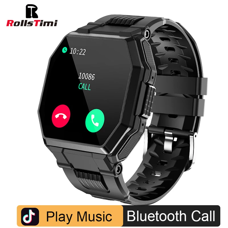 

Rollstimi Smart Watch Bluetooth Call Sleep monitoring music Smart Wristband Men Sport Fitness Bracelet Clock Watches Android IOS