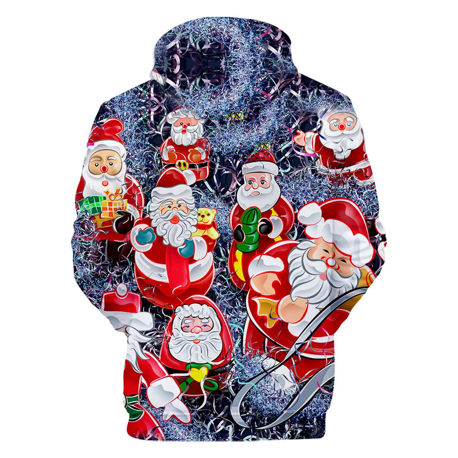 Christmas 3D Hoodies Adult Sweatshirts Men Women Funny Hoodies Autumn Long Sleeve Warm Hoodie Hip Hop Santa Claus Hoodies 2