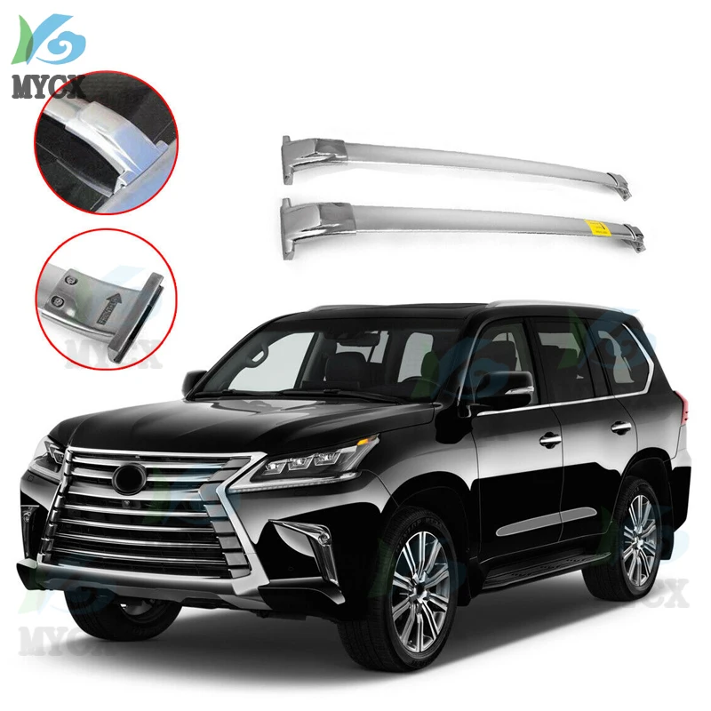 

2020 Roof Rack Luggage Rack Crossbars Cross Bars Fit 2016 2017 2018 2019 For Lexus LX570 Silver