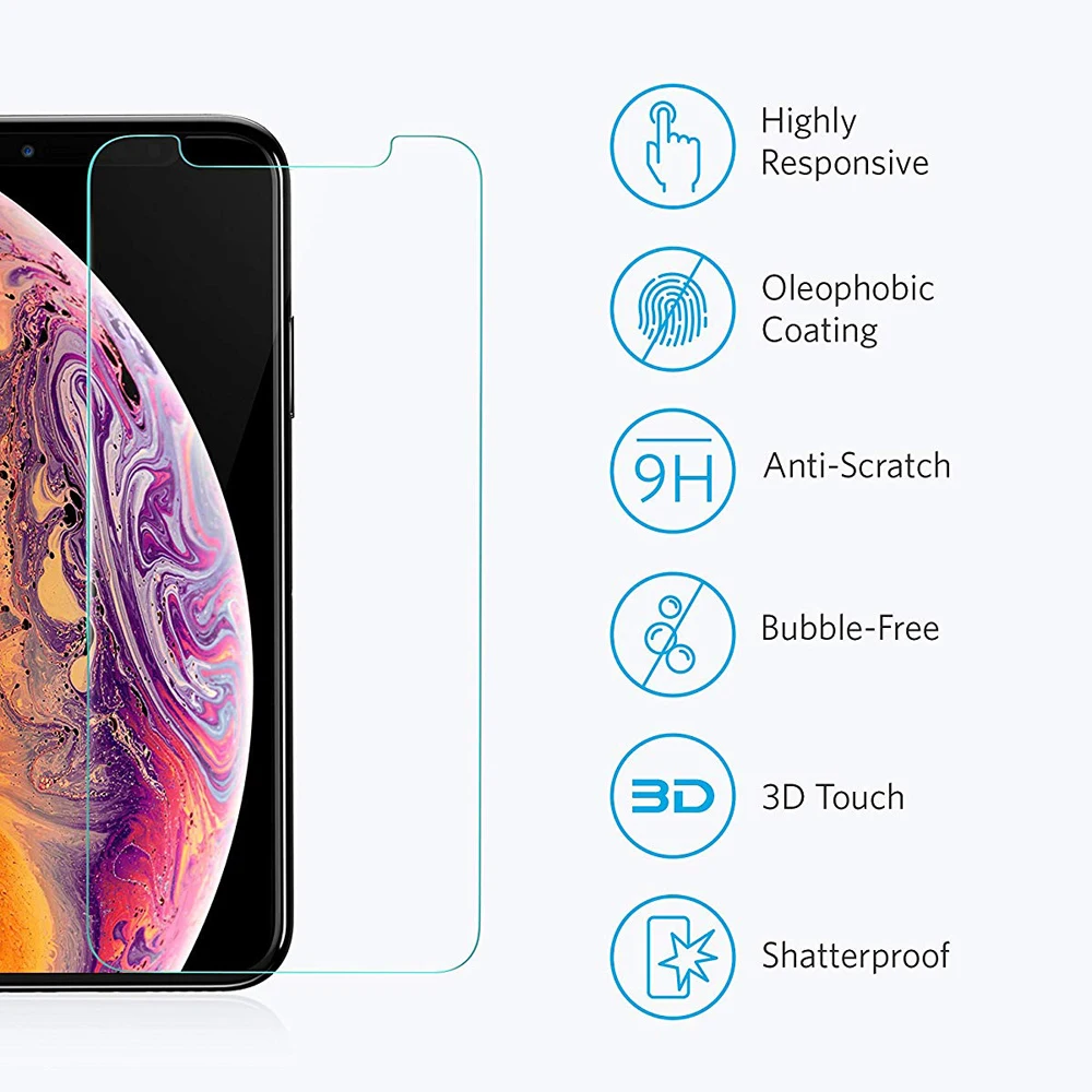 3 шт. в упаковке защита экрана из закаленного стекла для iPhone 11 Pro Max Защитная пленка