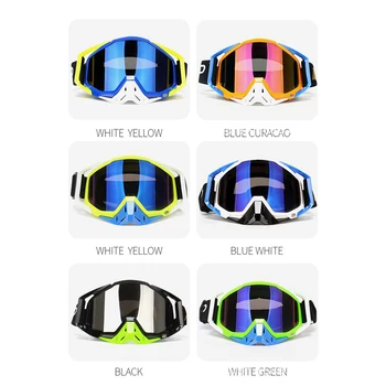 

Cross Riding Ski Dirt Bike Goggles High Definition Lens Eye Protective Glasses Windproof Anti-Dust Outdoor Motorcycle Glasses