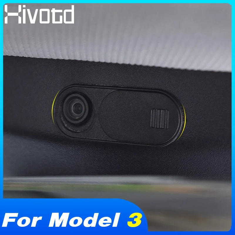 

Hivotd for Tesla Model 3 Webcam Cover Car Camera Privacy Cover Webcam Camera Cover Car Styling Interior Mouldings 2017 2018 2019