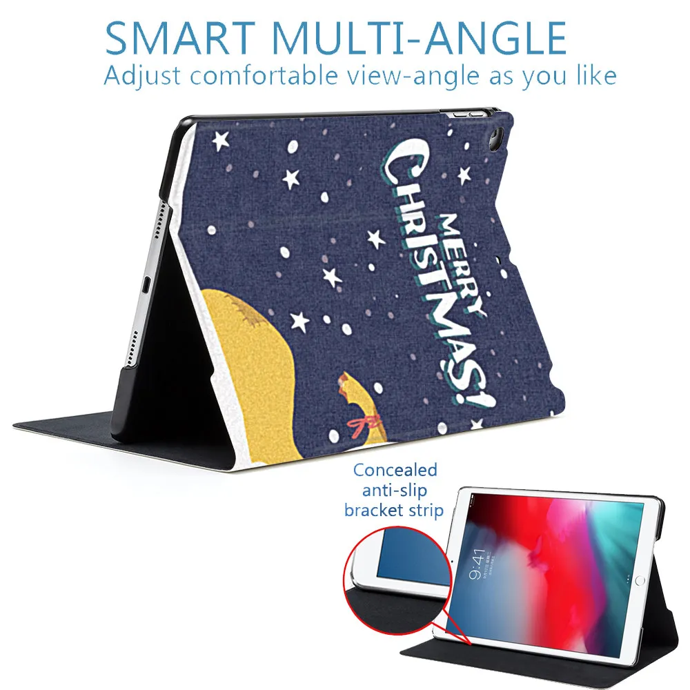Merry christmas подарок Санта Клаус дымоход планшет смарт-чехол для iPad Air 2 3 9," 5 6 7го поколения 10,5" PRO Mini 45
