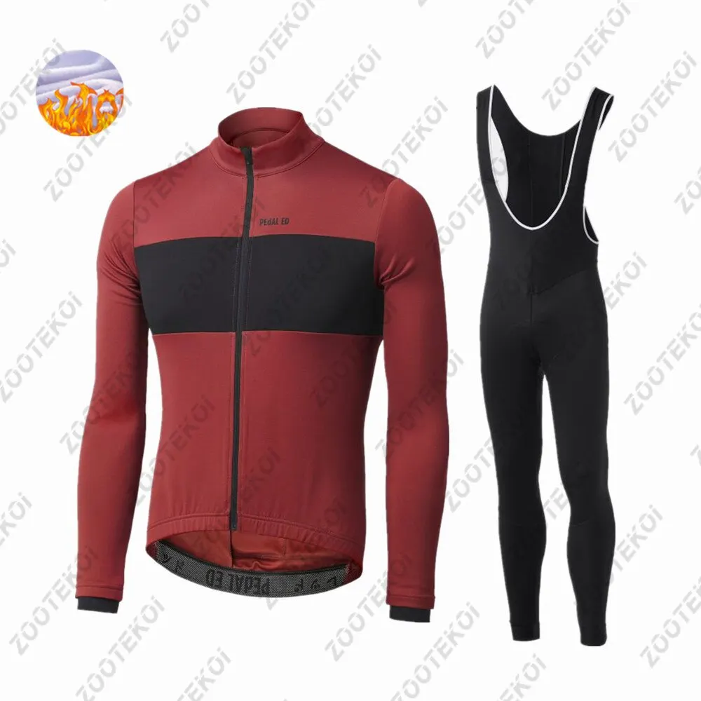 Зимняя Теплая Флисовая одежда для велоспорта с педалью 2020 мужской костюм из Джерси уличная езды на