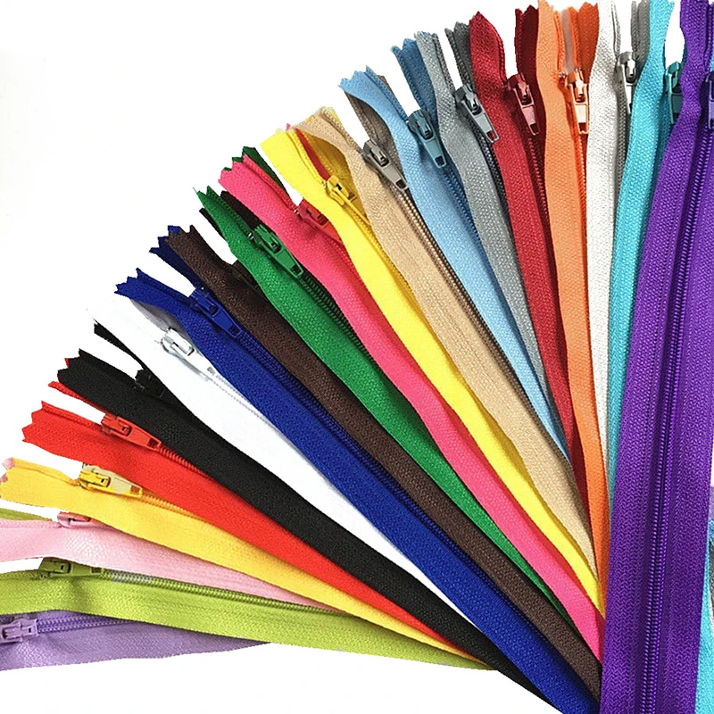 

10 Pcs 2019 Hot Long Invisible Zippers For Bag Tailor Sewer Craft DIY Nylon Coil Zippers Tailor Sewing Tools Garment Accessories