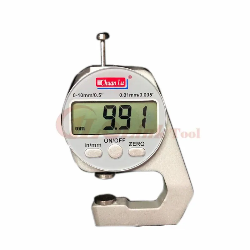 Mini Digital Thickness Gauge Meter 0.01mm 0-12.7mmmm Large LCD Electronic Dial Indicator Sponge Thickness Measure Tool thickness gauge