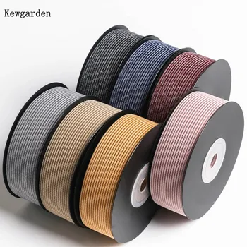 

Kewgarden Handmade Tape DIY Hair Bowknot Accessories Flower Packing Riband 1" 1.5" 38mm 25mm Stripe Gauze Organza Ribbon 10 Yard
