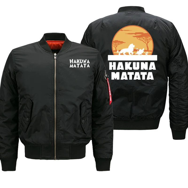 Осенне-зимняя Толстая куртка для мужчин HAKUNA MATATA мотоциклетные уличные мужские куртки-бомберы хип-хоп плюс размер 8XL военная куртка