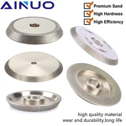 Roda de moagem de diamante galvaniza círculo moagem moedor carboneto metal tungstênio aço fresa