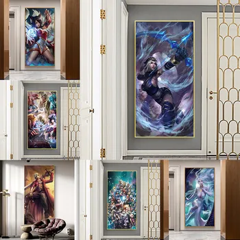 

HD League of Legends ink painting hight quality canvas painting hight quality home Decor for Children's room No Frame