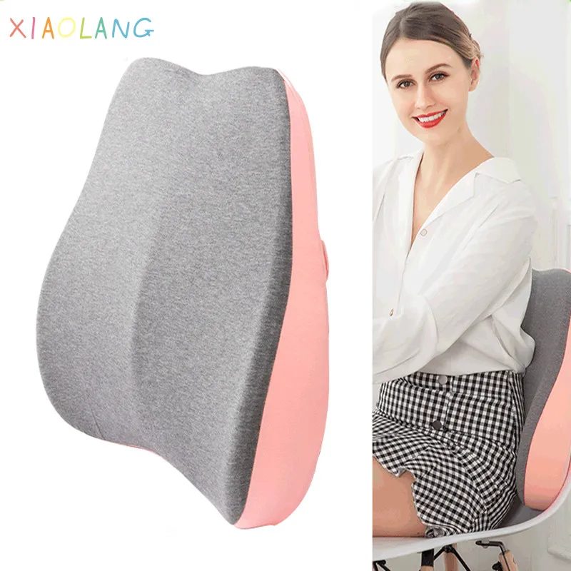 

XIAOLANG Chair Back Pillows Lumbar Support Space Memory Cotton for Chairs Home Office Relieve Sciatica Low Back Pain