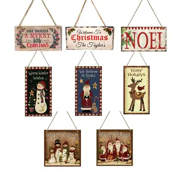 

FENGRISE Merry Christmas Wooden Pendant 2020 Xmas Ornament Navidad Gifts Christmas Decorations For Home Happy New Year 2021