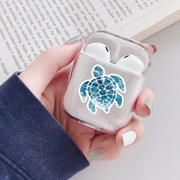 

Ocean Sea Turtle Soft TPU Case For Apple AirPods 2 Transparent Earphone Case For Airpods 1 Funda Capa
